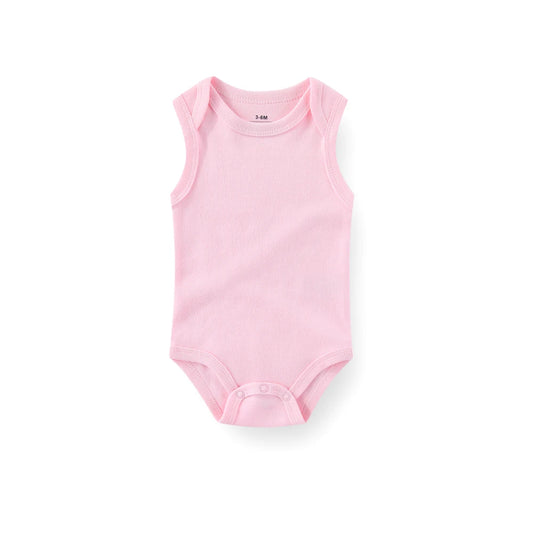 1/3 Pieces Solid Color Sleeveless baby Unisex bodysuits Cotton Newborn Boy Girl Onesies Summer Infant Clothes