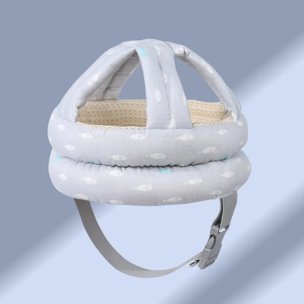 Comfortable Adjustable Baby Protection Hat Breathable Soft Head Protection Headgear Anti-fall Safety Anti-fall Pad Toddler