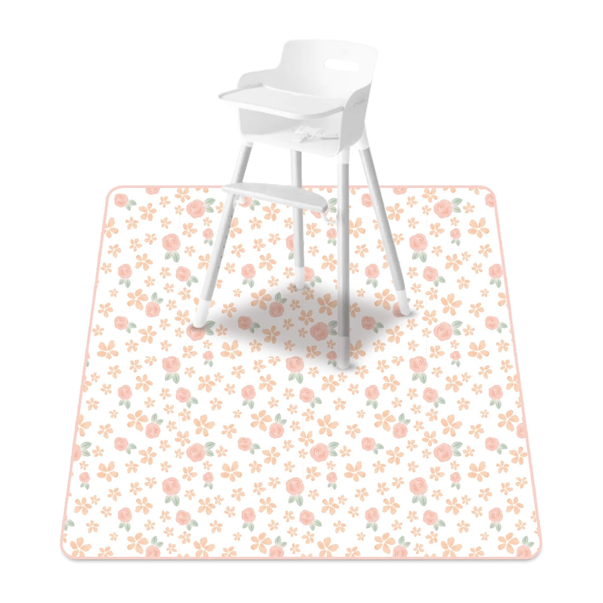 Elinfant 1 Pc Baby High Chair Splat Mat Portable Baby Dining Chair Mat Waterproof Spill Mat Anti-Slip Floor Protector Splash Mat
