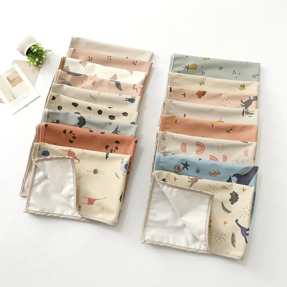 Reusable Baby Diaper Changing Mat Cover Waterproof Foldable Newborn Baby Sheet Mattress Portable Multi Use Travel Floor Play Pad