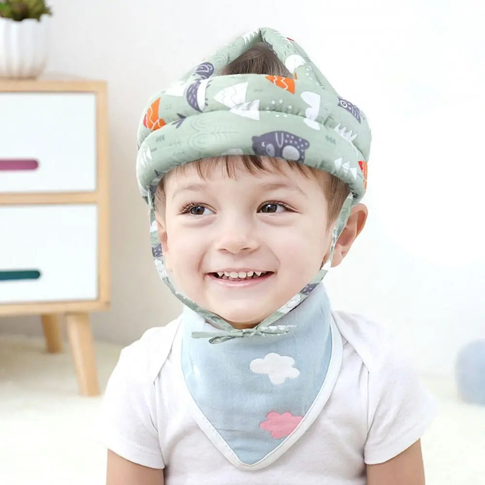 Comfortable Adjustable Baby Protection Hat Breathable Soft Head Protection Headgear Anti-fall Safety Anti-fall Pad Toddler