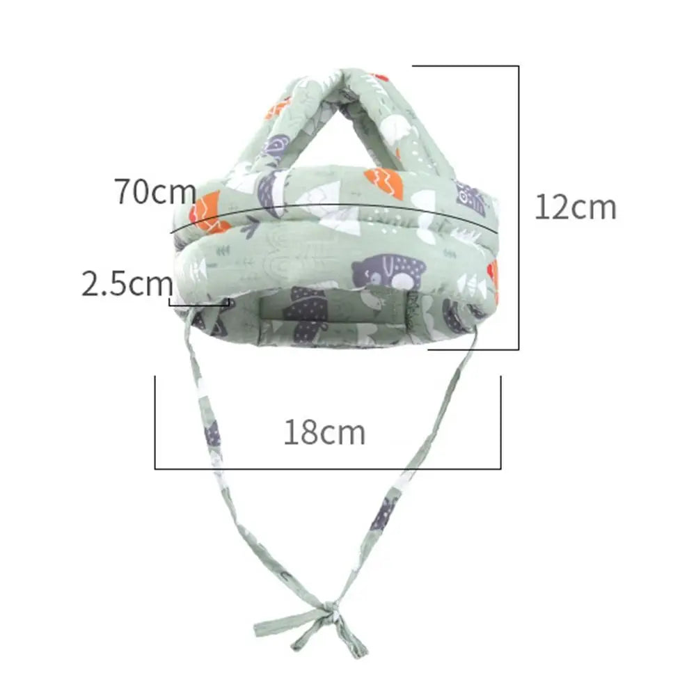 Comfortable Adjustable Baby Protection Hat Breathable Soft Head Protection Headgear Anti-fall Safety Anti-fall Pad Toddler
