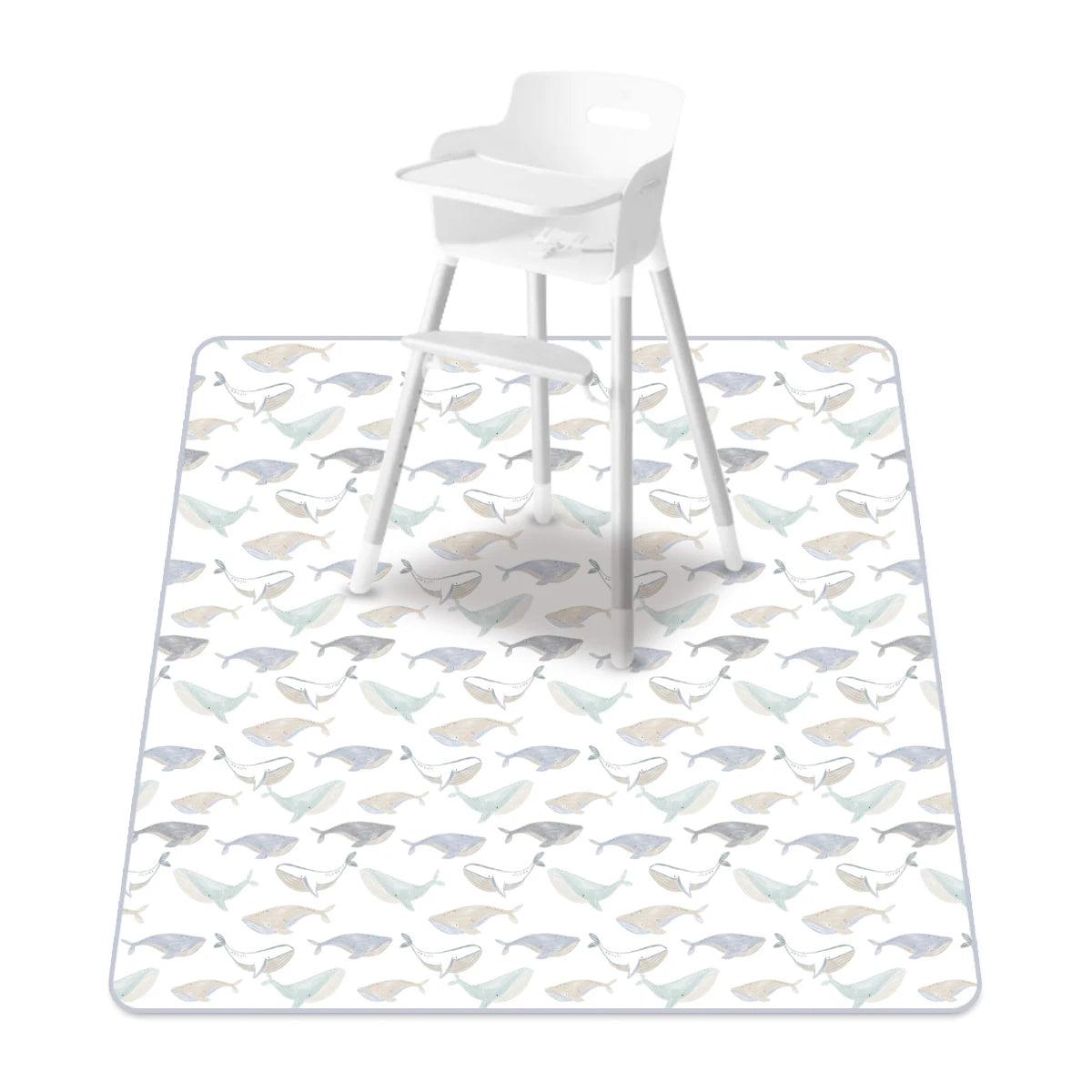 Elinfant 1 Pc Baby High Chair Splat Mat Portable Baby Dining Chair Mat Waterproof Spill Mat Anti-Slip Floor Protector Splash Mat