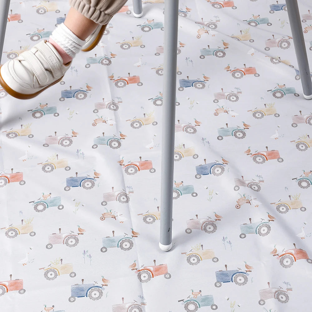 Elinfant 1 Pc Baby High Chair Splat Mat Portable Baby Dining Chair Mat Waterproof Spill Mat Anti-Slip Floor Protector Splash Mat