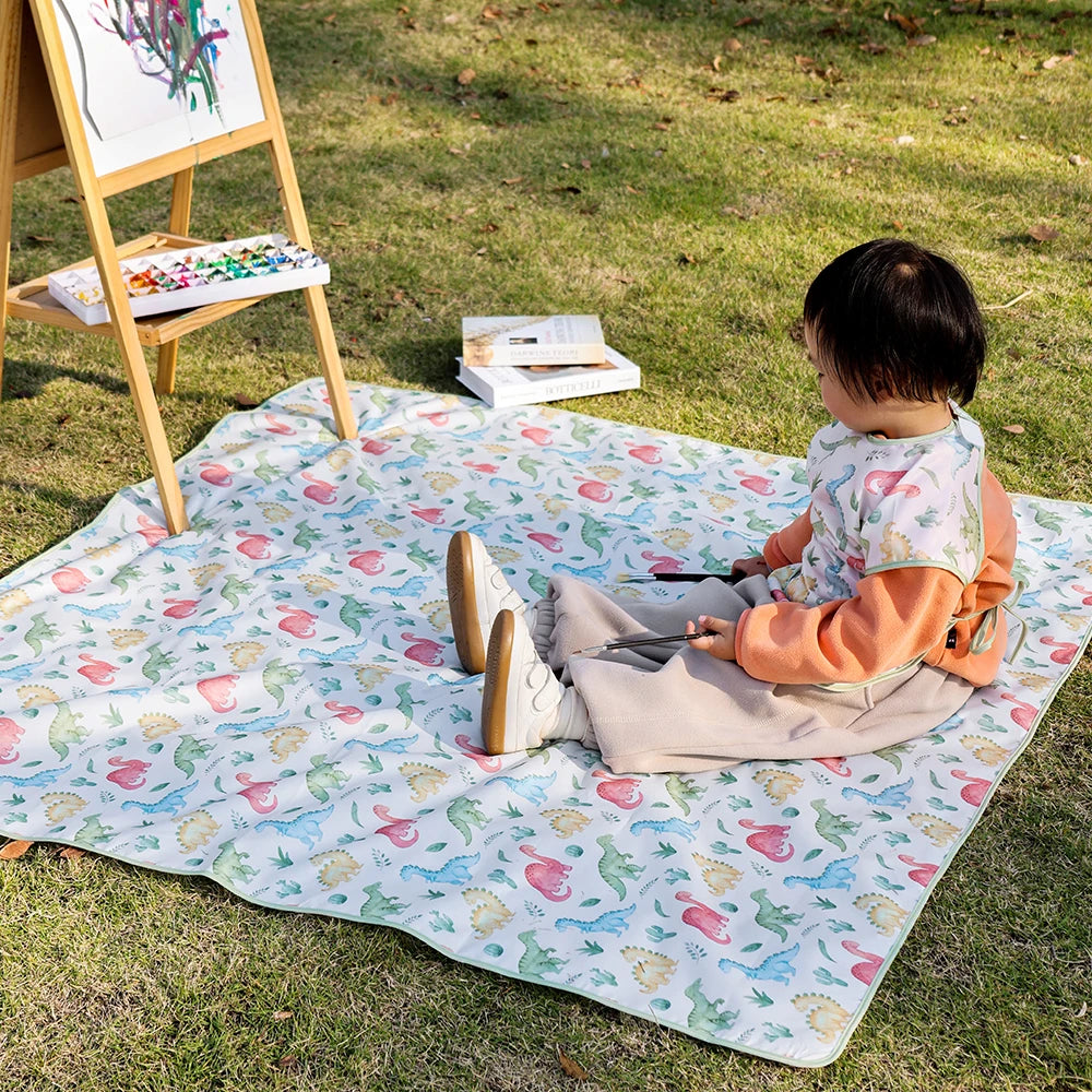 Elinfant 1 Pc Baby High Chair Splat Mat Portable Baby Dining Chair Mat Waterproof Spill Mat Anti-Slip Floor Protector Splash Mat