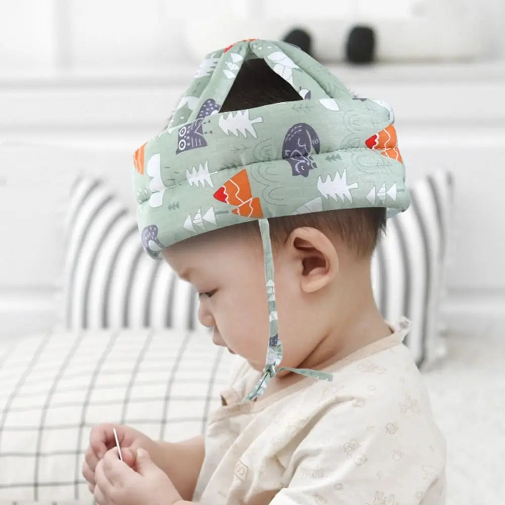 Comfortable Adjustable Baby Protection Hat Breathable Soft Head Protection Headgear Anti-fall Safety Anti-fall Pad Toddler