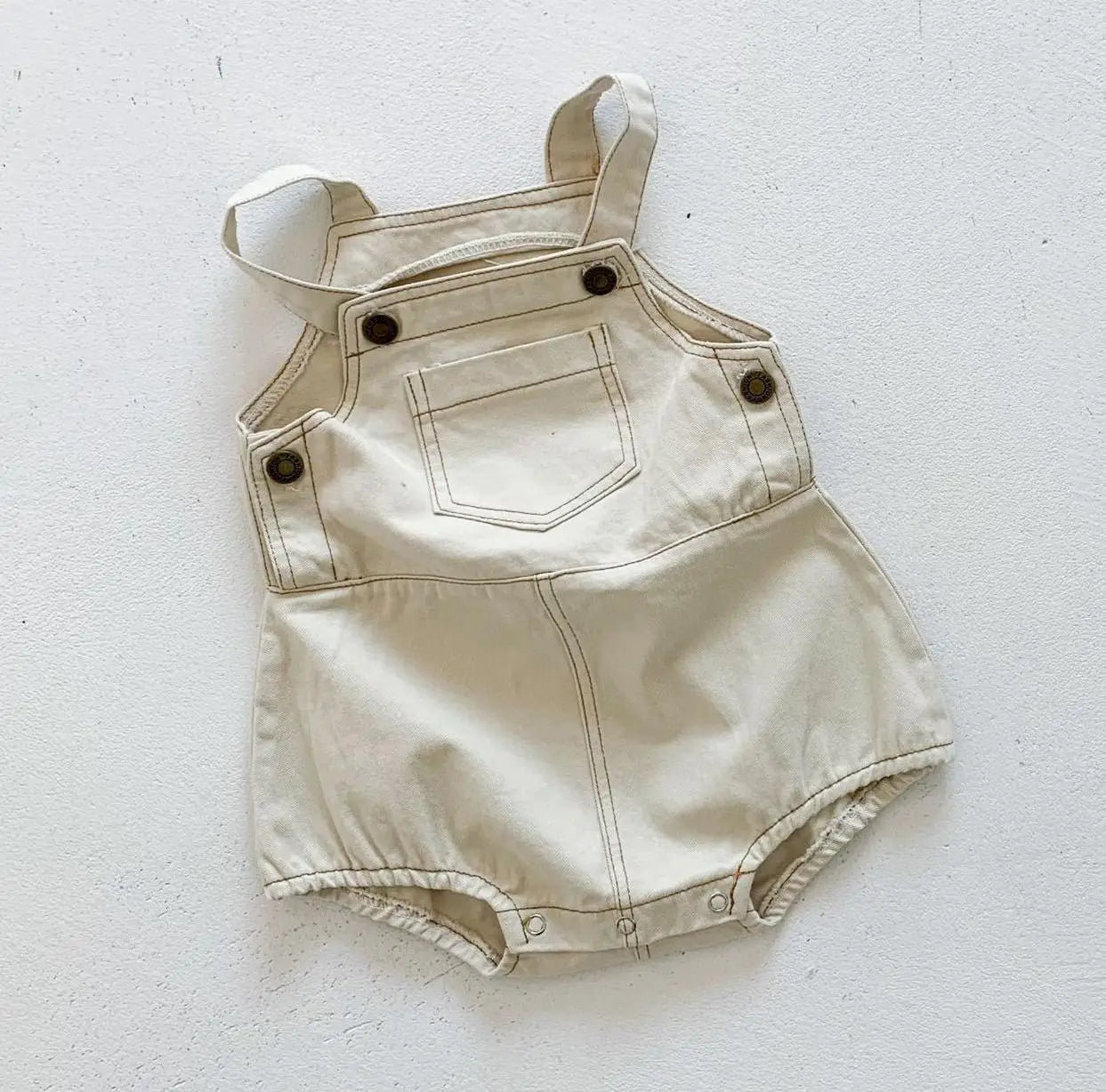 2025 New Summer Baby Boy Denim Bodysuit Sleeveless Girls Overalls Toddler Kids Casual Clothes 0-3 Years