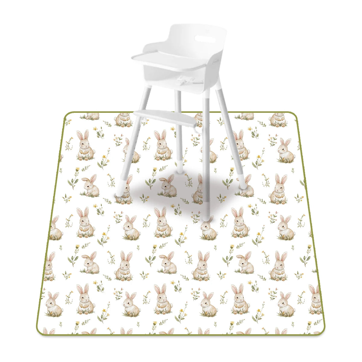 Elinfant 1 Pc Baby High Chair Splat Mat Portable Baby Dining Chair Mat Waterproof Spill Mat Anti-Slip Floor Protector Splash Mat