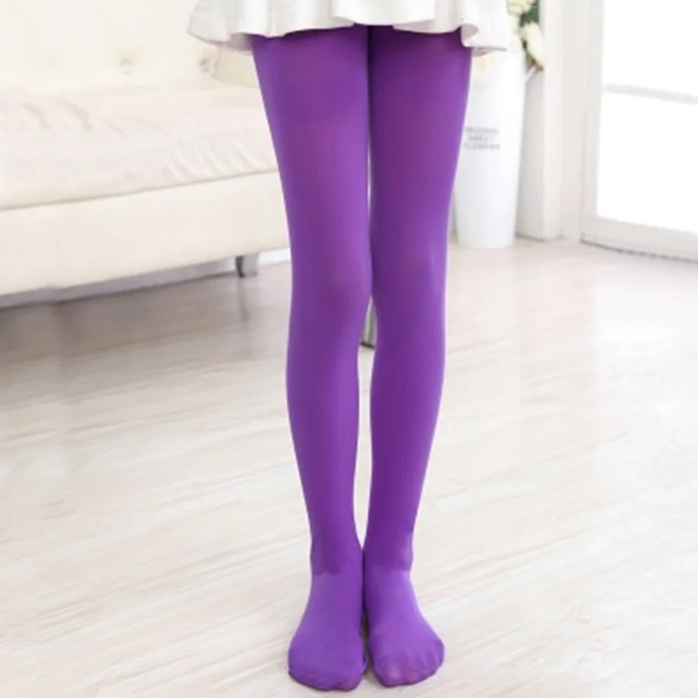 Student Kids Candy Solid Color Pantyhose Ballet Dance Tights Children Girls Velvet Stockings Sock Pants For Baby Girl Leggings