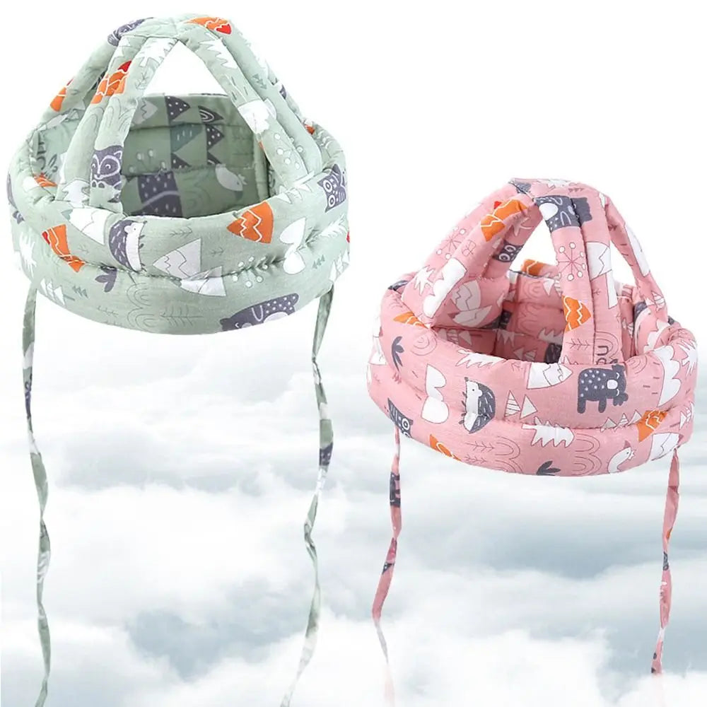 Comfortable Adjustable Baby Protection Hat Breathable Soft Head Protection Headgear Anti-fall Safety Anti-fall Pad Toddler
