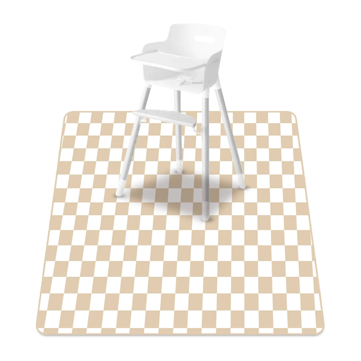Elinfant 1 Pc Baby High Chair Splat Mat Portable Baby Dining Chair Mat Waterproof Spill Mat Anti-Slip Floor Protector Splash Mat
