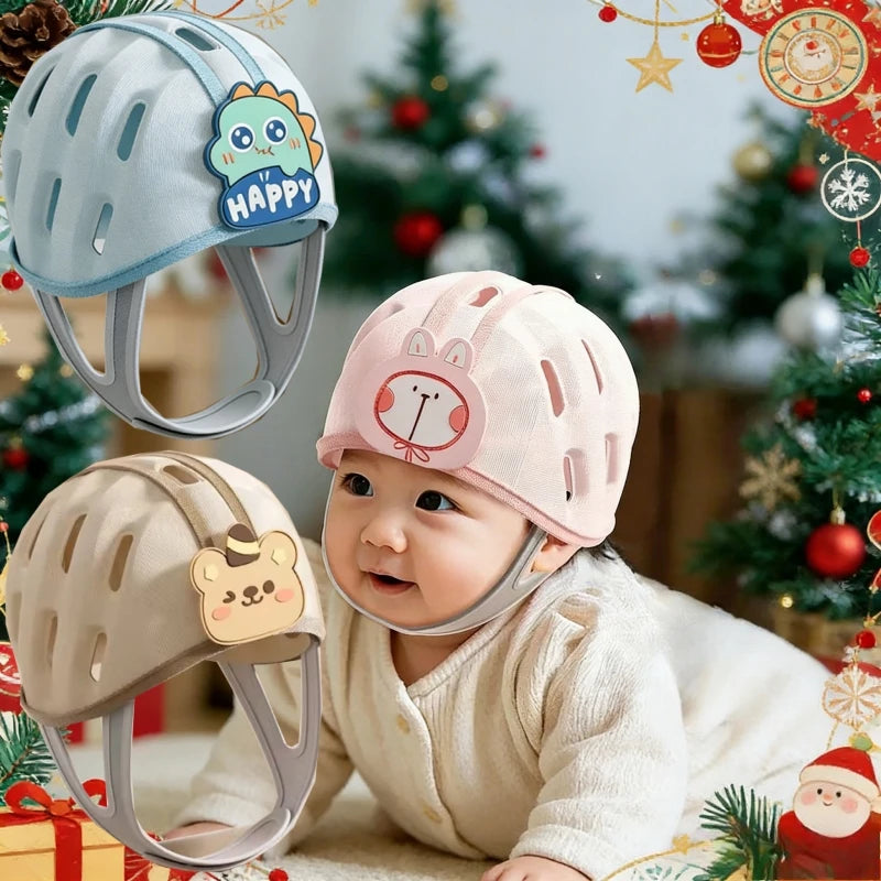 Baby Head Protector Baby Helmet for Crawling Walking 4 Seasons Infant Toddler No Bumps Safety Helmet Head Cushion Bumper Bonnet