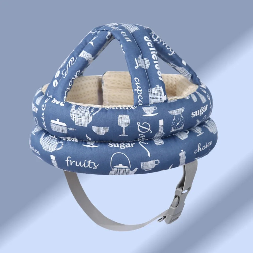 Comfortable Adjustable Baby Protection Hat Breathable Soft Head Protection Headgear Anti-fall Safety Anti-fall Pad Toddler